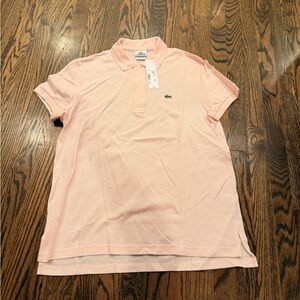 Lacoste Men's Light Pink Polo Shirt